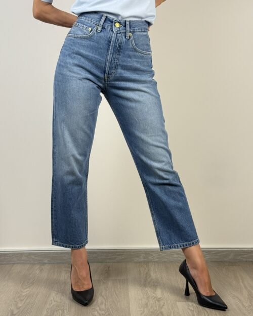 jeans cycle dritto sigaretta cinque tasche caviglia morbido