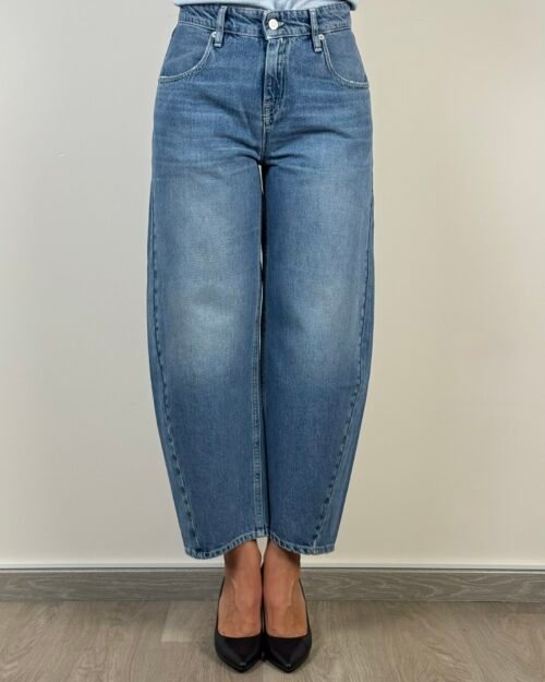 jeans cycle aida crop caviglia cinque tasche largo