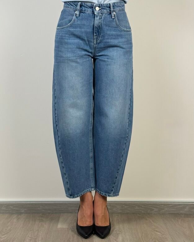 jeans cycle aida crop caviglia cinque tasche largo