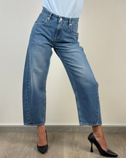 jeans cycle aida crop caviglia cinque tasche largo