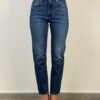 jeans cycle dritto sigaretta blu cinque tasche