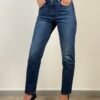 jeans cycle dritto sigaretta blu cinque tasche
