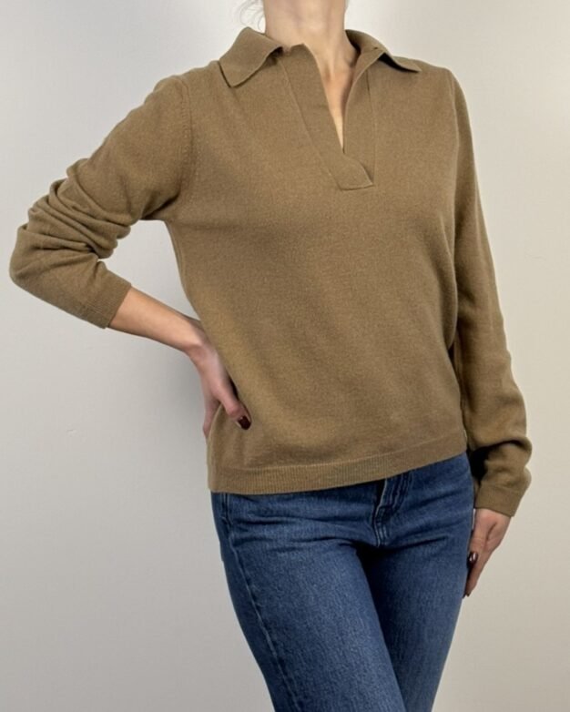 Maglia Polo Rasato Misto Merino Cashmere DANIELE FIESOLI