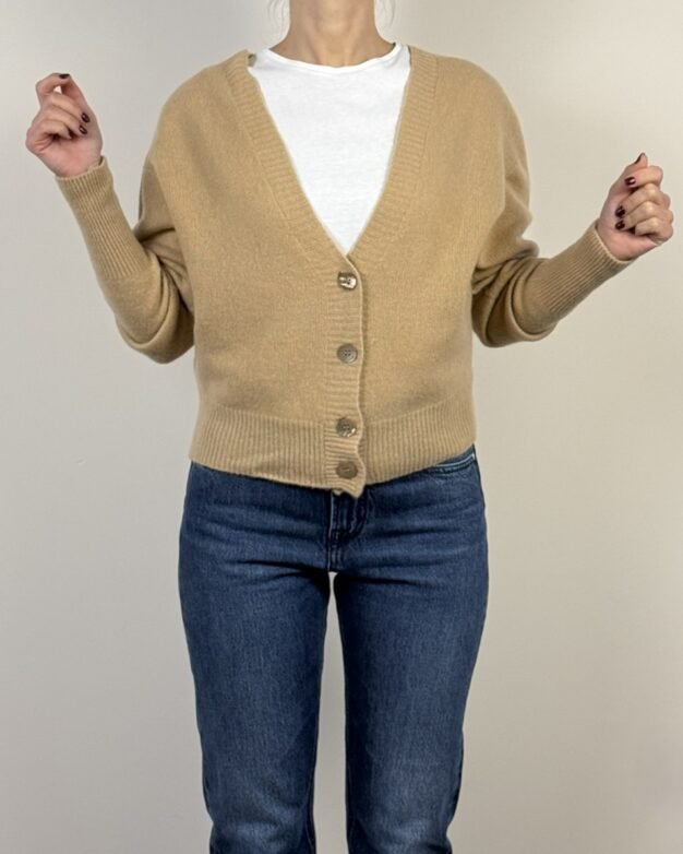 Cardigan Rasato Misto Merino Cashmere DANIELE FIESOLI